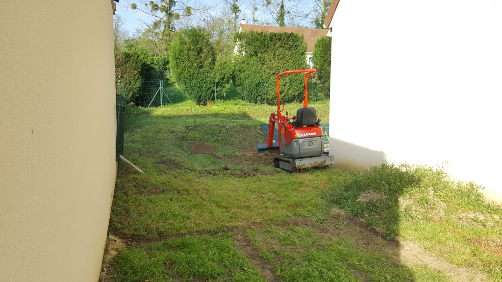 aménagement d'un terrain de 300m²