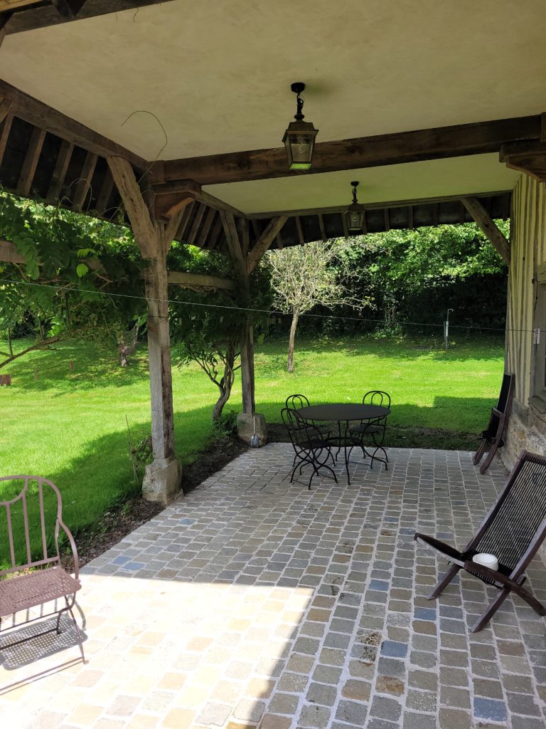 Création d'une terrasse en pavé