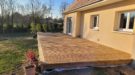 Installation d'une terrasse en bois pin classe 4